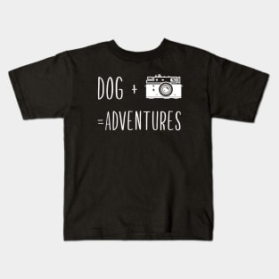 Dog + Camera = Adventures Kids T-Shirt